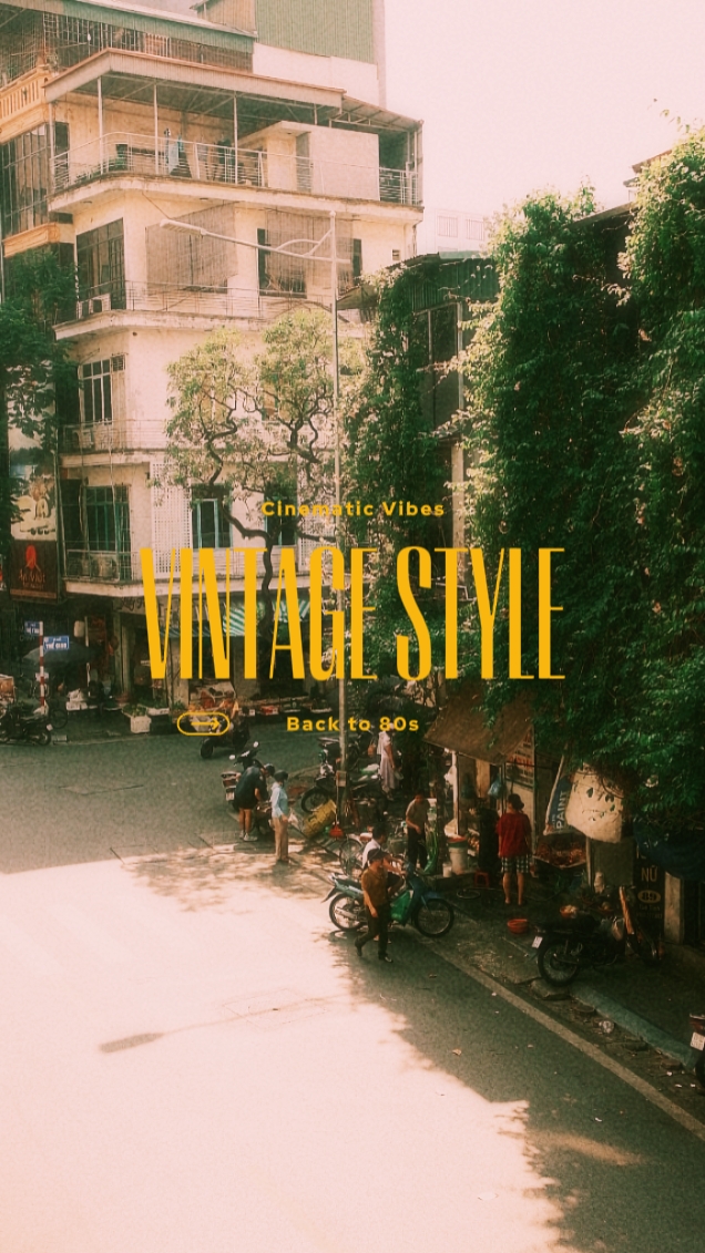 Edición de estilo vintage
