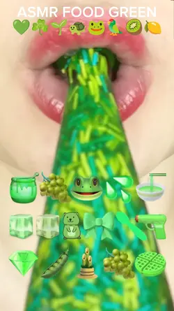 ASMR FOOD GREEN