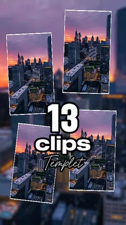 13 clips templet
