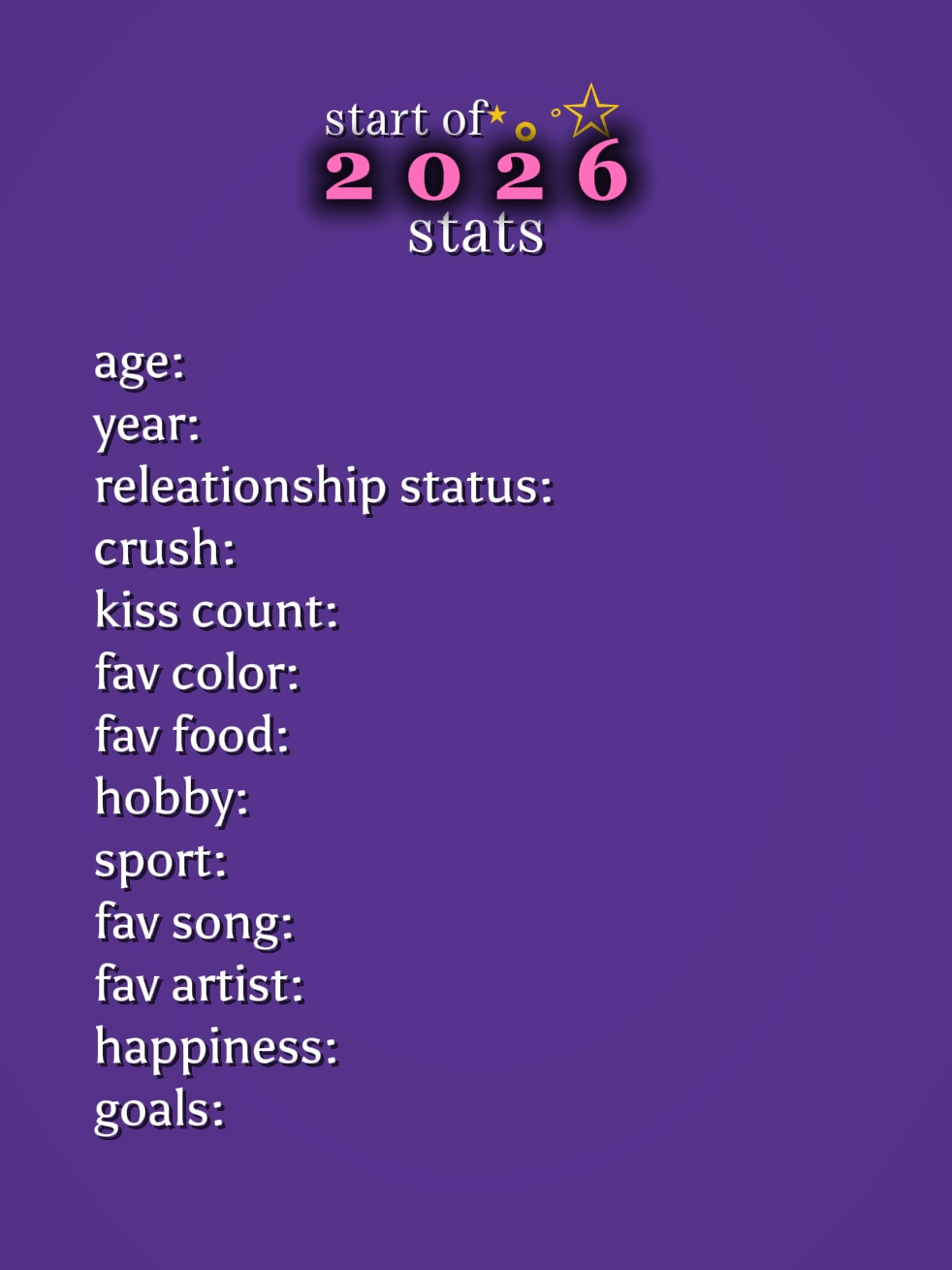 start of 2026