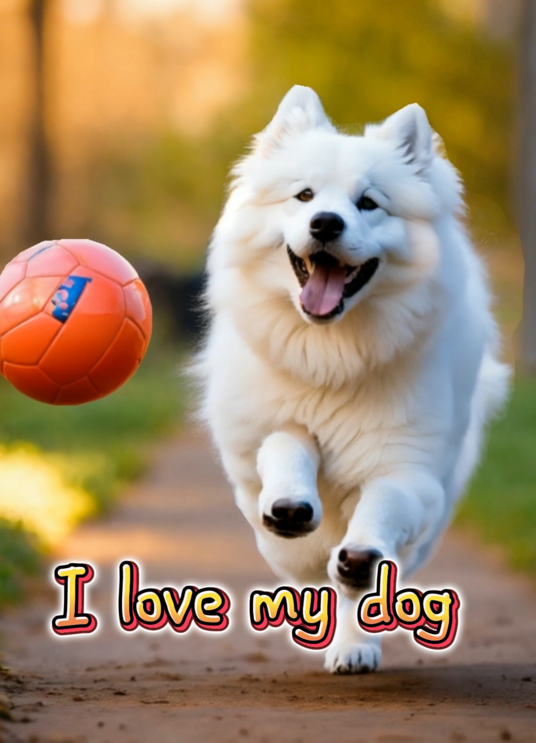 Ich liebe meinen Hund 