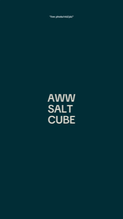 aww salt cube