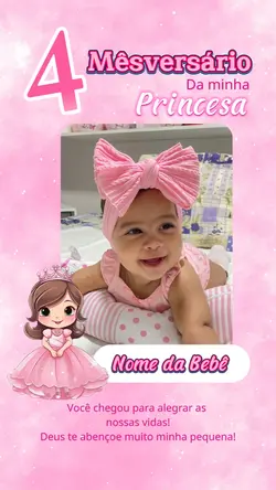 4 Mêsversário Menina