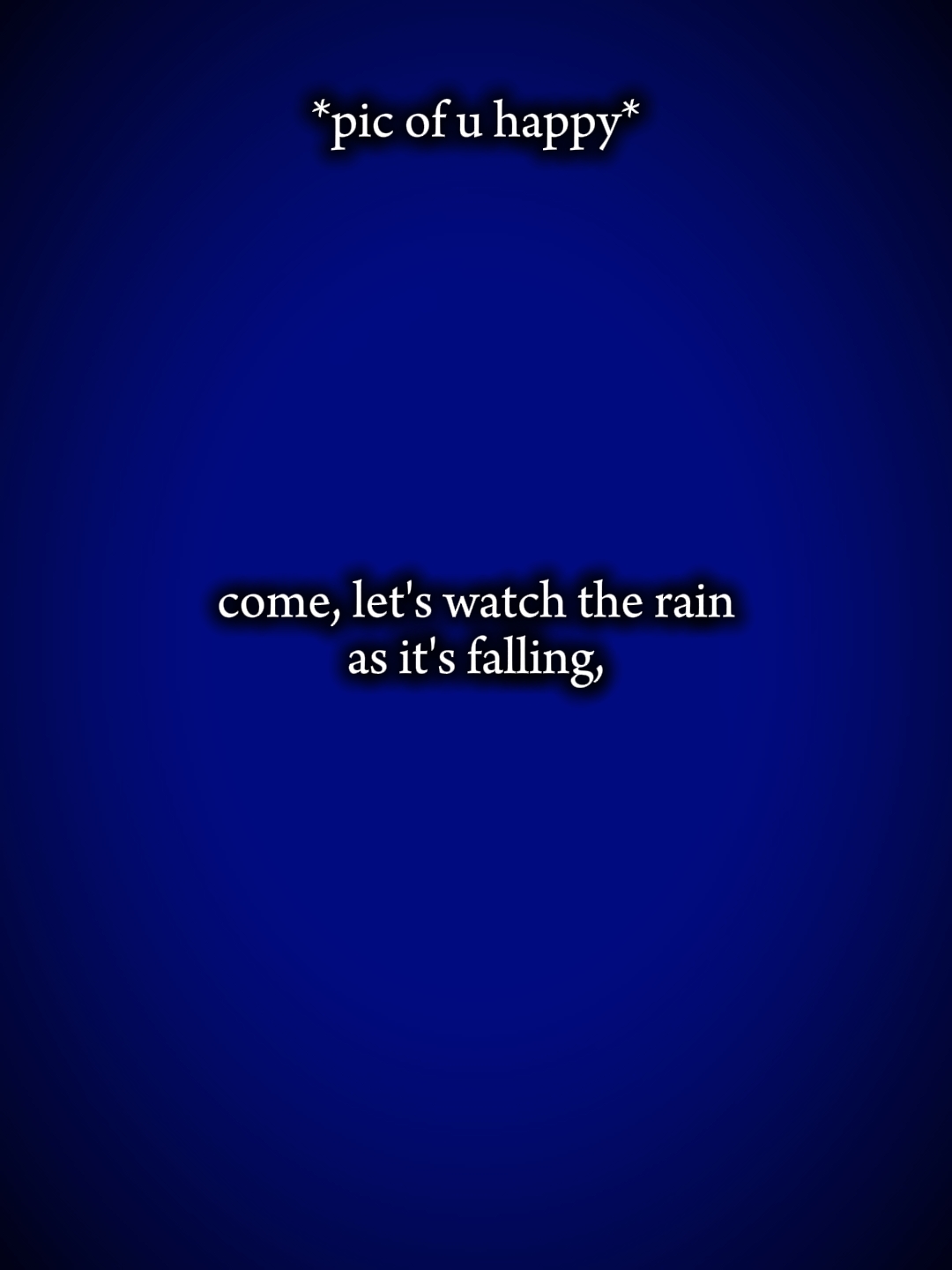 Vamos assistir a chuva