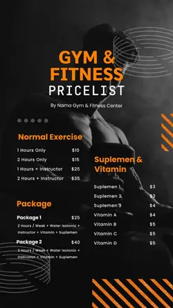 story : pricelist