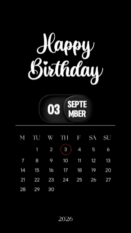 ANNIVERSAIRE 3 SEPTEMBRE