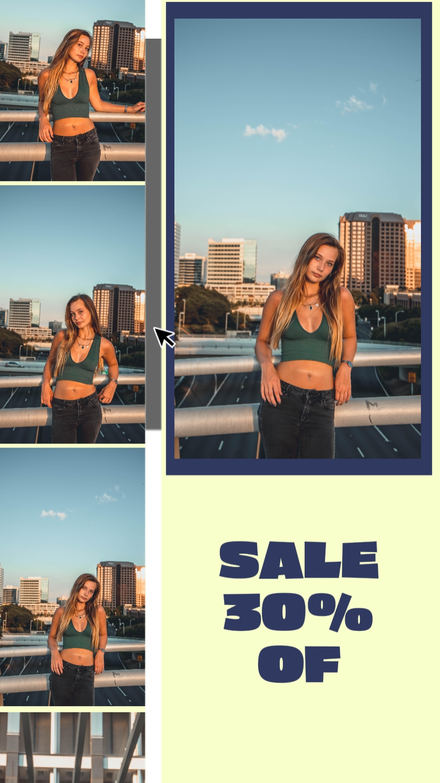 Yellow Promo for Fashion Tiktok Style