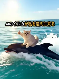 AIのイルカが私を迎えに来る
