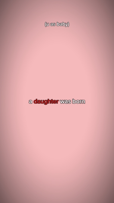 Uma filha nasceu
