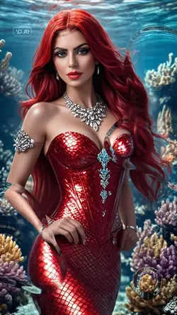 Red mermaid 