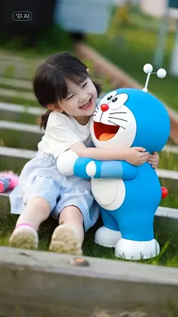 With Doraemon