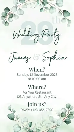 Wedding invitation 