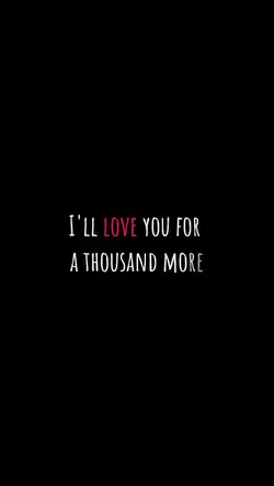 I love you
