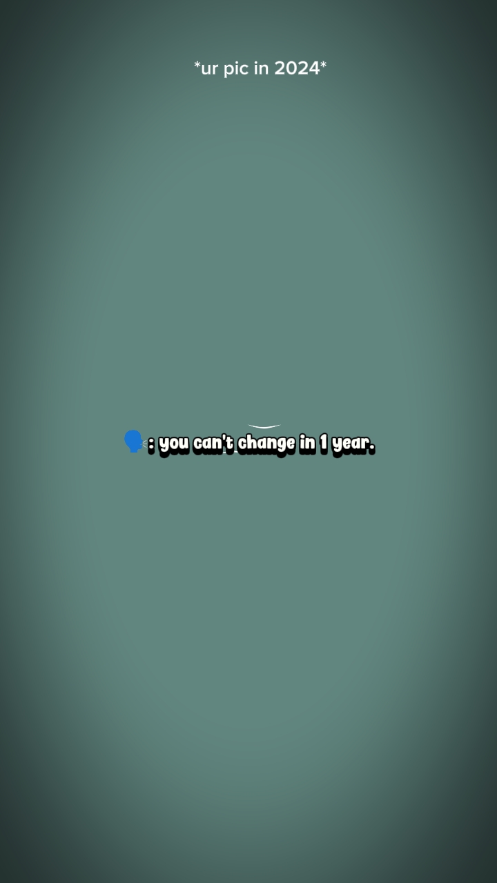 you can't change in.
