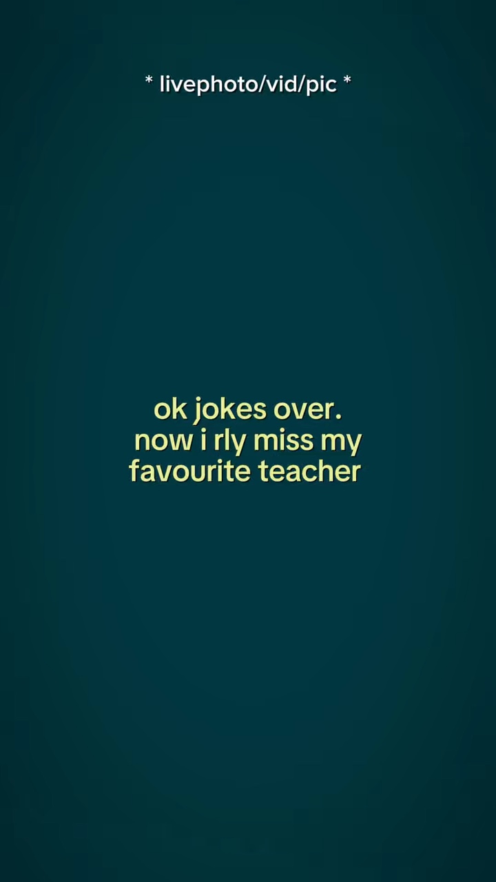 Extraño a mi profesor favorito
