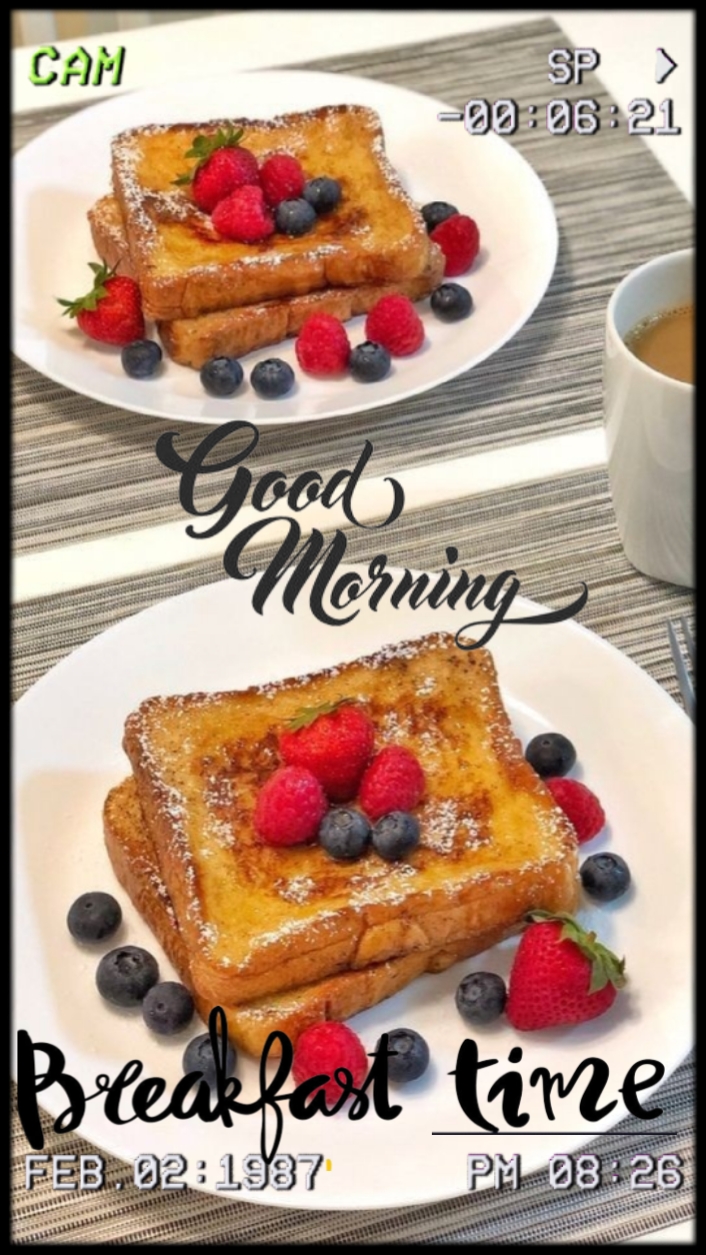l'heure du petit déjeuner