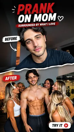 Surrounded by girls