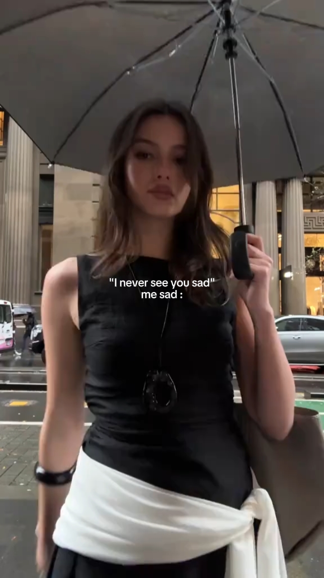 i never see you sad