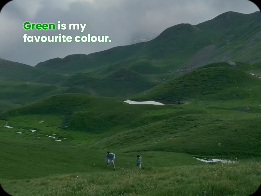Le vert est ma couleur