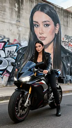 Graffiti with motor