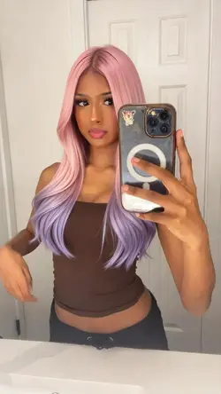 Purple pink hair