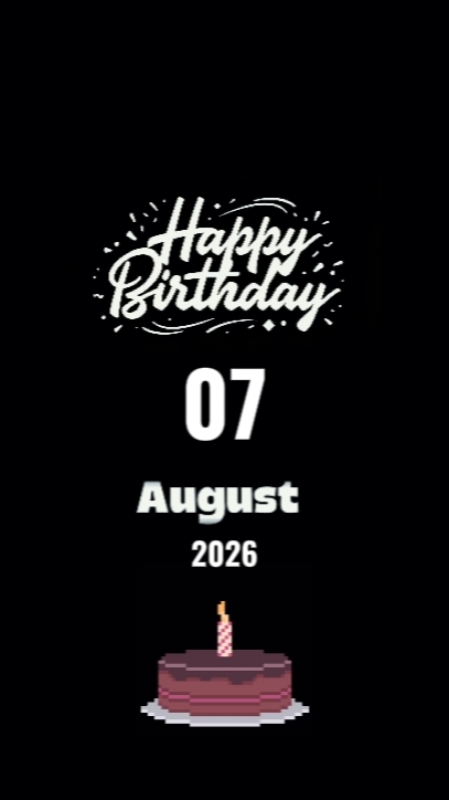 hbd 07 August 