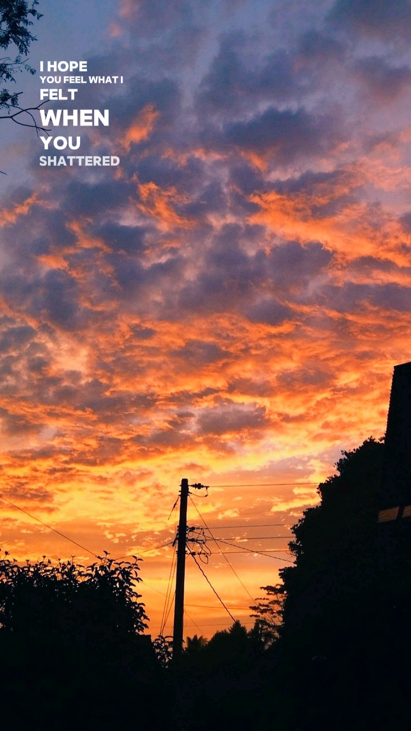 Hermosa puesta de sol