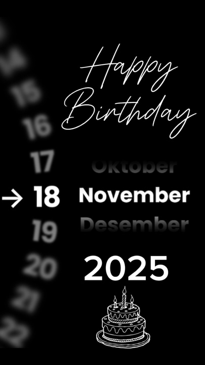 Geburtstag 18. November