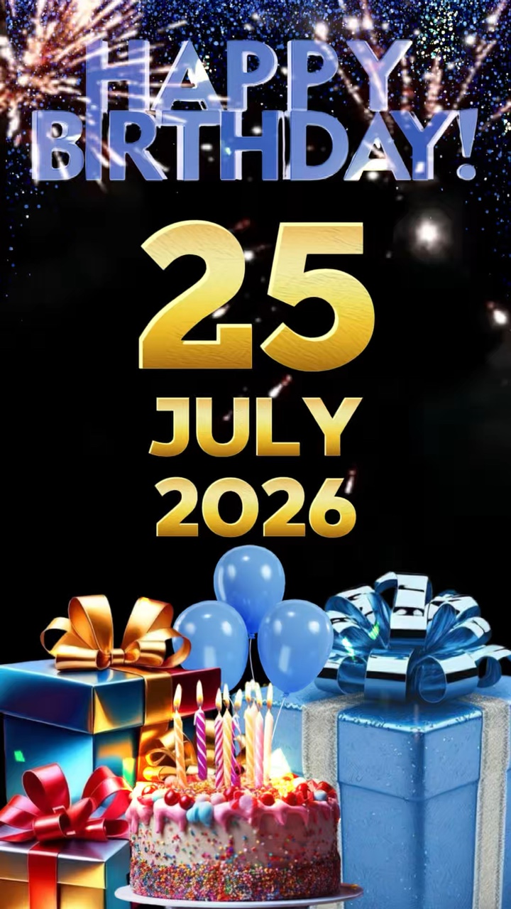 Selamat ulang tahun 25 Juli 2026