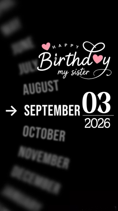 BIRTHDAY SISTER