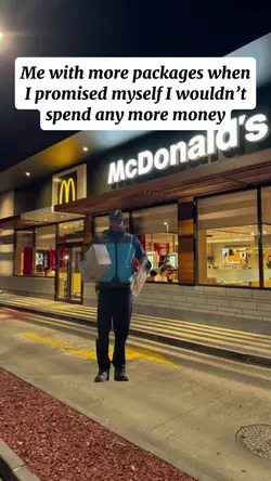 delivery guy dancing