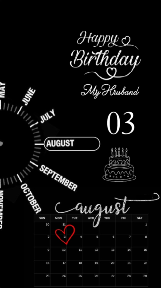HBD HUSBAND 3 AUGUST