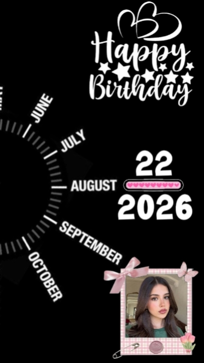 BIRTHDAY 22 AUGUST 