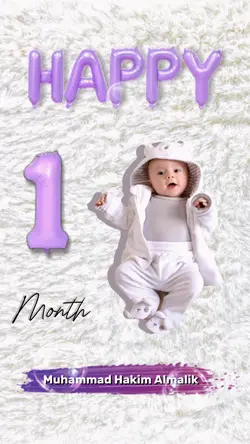 Happy 1 Month Baby