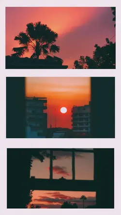 3 ảnh hoàng hôn