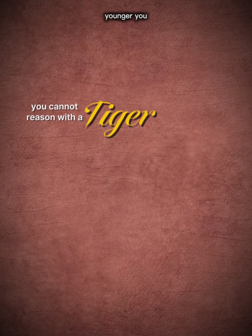 Raciocinar com um tigre 