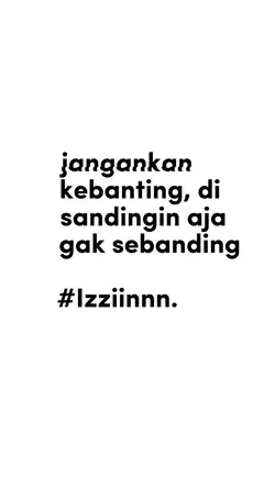 Jangankan kebanting
