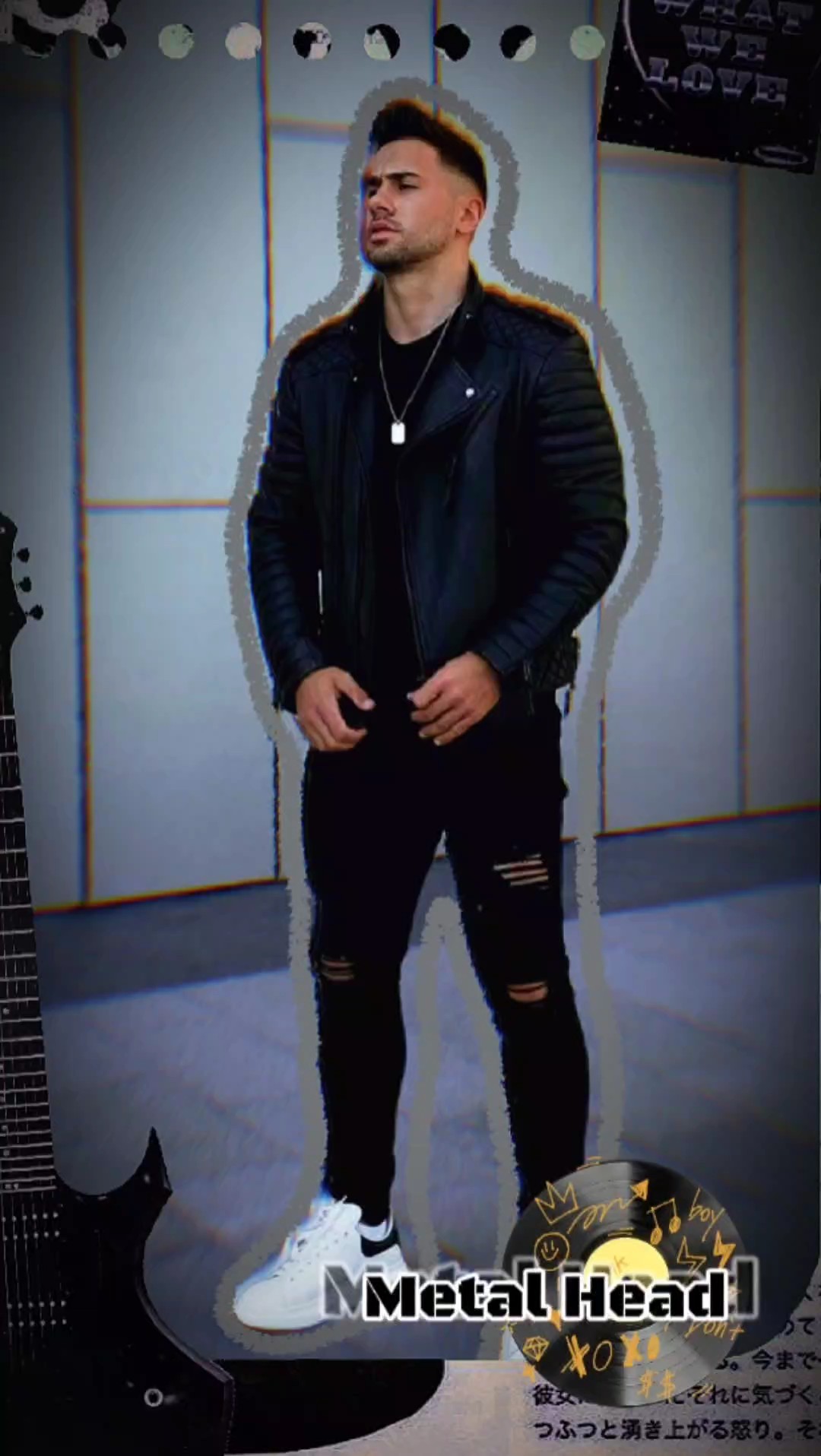 Estilo de cabeza de metal