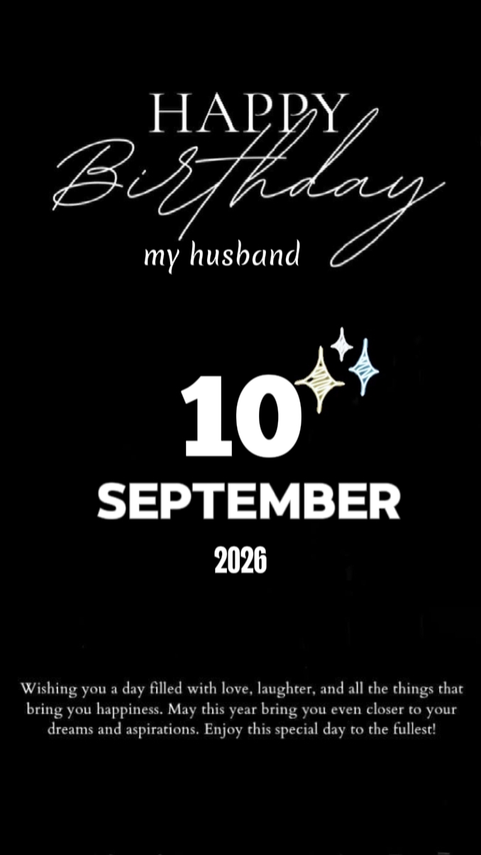 BDAY HUSBAND 10 SEP