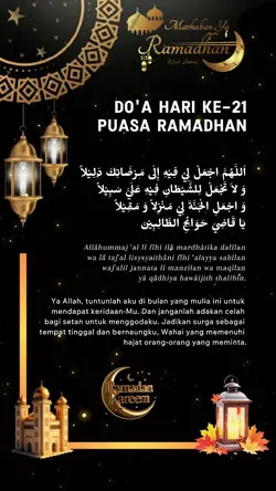 Doa Ramadhan ke-21