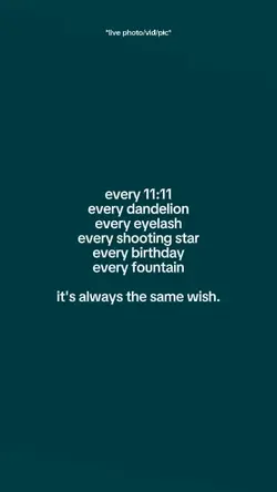 itsalwaysthesamewish