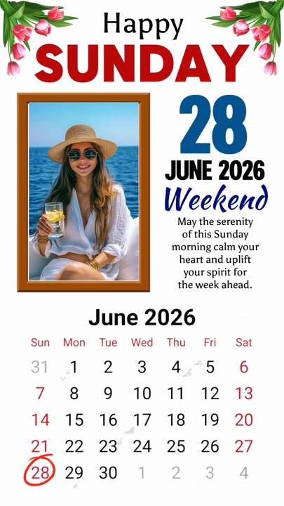 Domingo 28 de junio de 2026