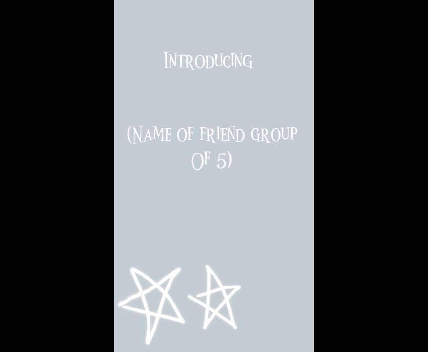 5 friends template