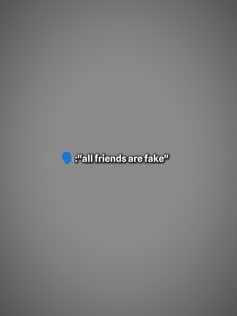 Alle Freunde sind unecht