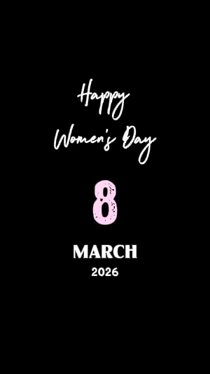 Feliz dia da mulher 