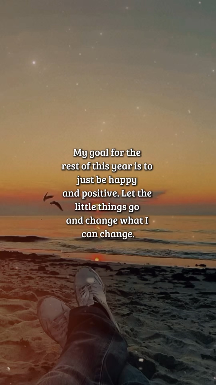 My goal for the rest