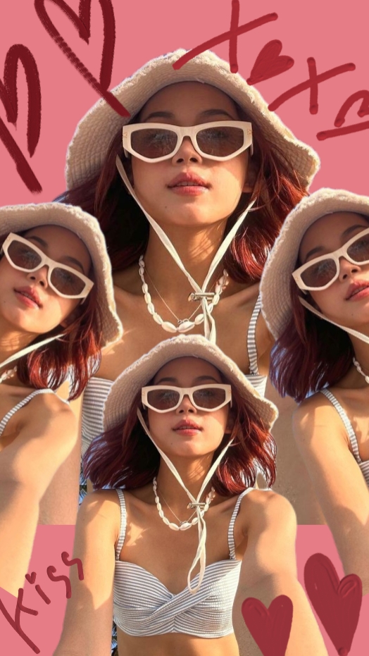 Wallpaper Merah Muda 