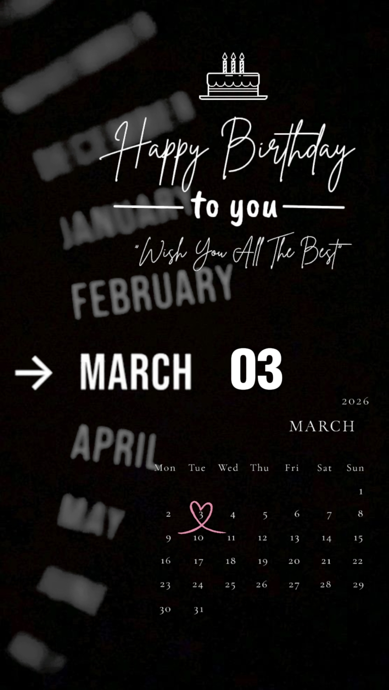 Ulang tahun 03 Maret
