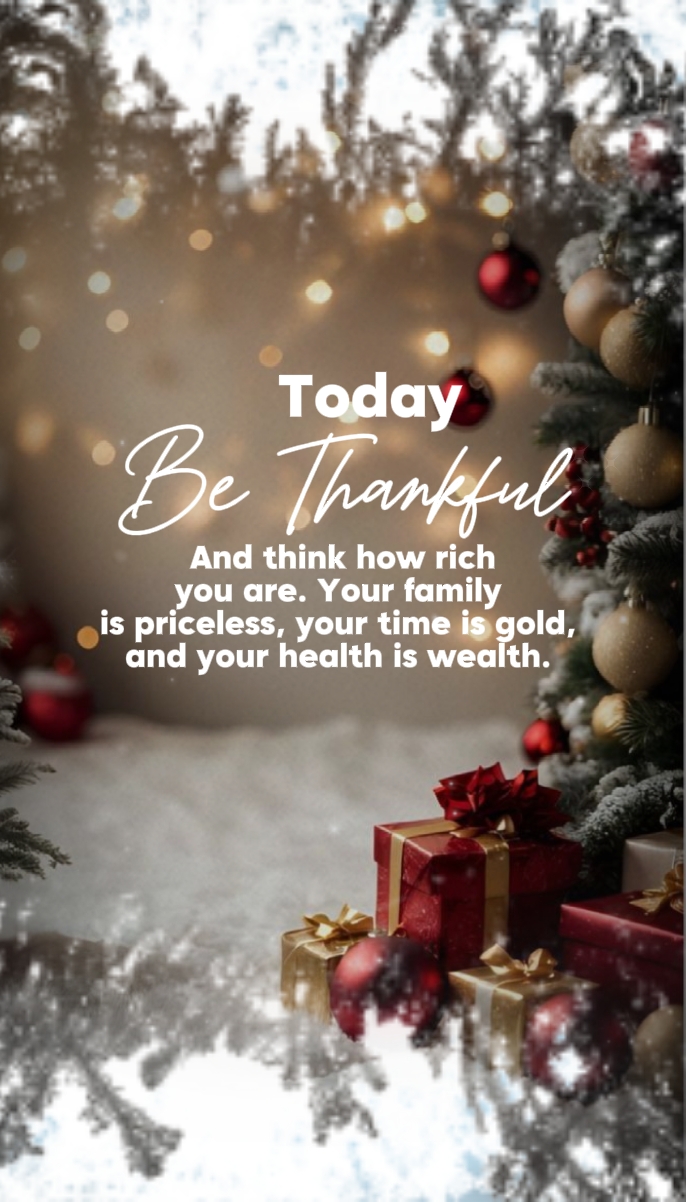 be thankful