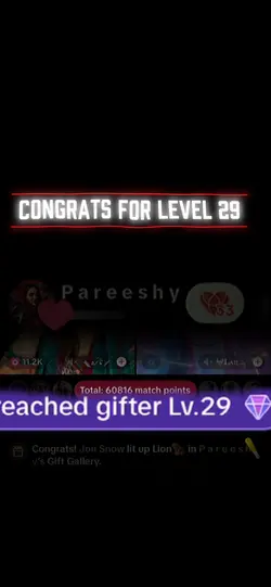 Gifter level up